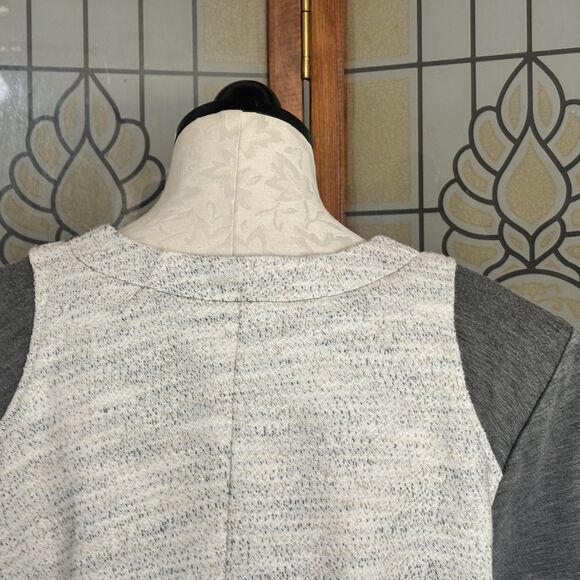 Cabi Shrunken Knit Moto Blazer Heather Grey Jacket 211 Size XL NWT - Picture 6 of 16